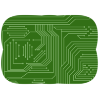 impreso circuito tablero tarjeta de circuito impreso básico forma png