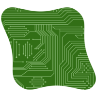 impresso o circuito borda pcb básico forma png