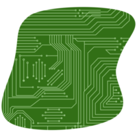 impresso o circuito borda pcb básico forma png