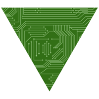 impresso o circuito borda pcb básico forma png