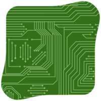 impreso circuito tablero tarjeta de circuito impreso básico forma png