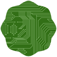 impresso o circuito borda pcb básico forma png