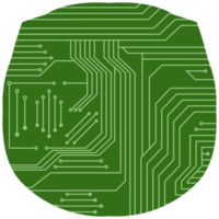 imprimé circuit planche pcb de base forme png