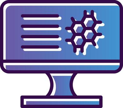 diseño de icono de vector de bioinformática