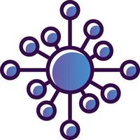 Biological Network Vector Icon Design