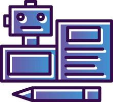 Bots Copywriting Vector Icon Design