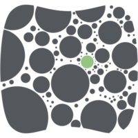 cirkel memphis geometrisk polka punkt grundläggande form mönster png