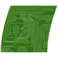 impresso o circuito borda pcb básico forma png