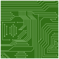 gedrukt stroomkring bord pcb eenvoudig vorm png