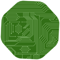 gedrukt stroomkring bord pcb eenvoudig vorm png