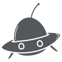 Black White Spacecraft Doodle Space Wars png