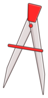 isolated compass sticker png