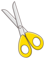 isolated scissors sticker png