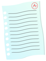 feuille de papier autocollant png