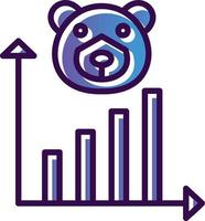 Bear Market Vector Icon Design