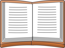 isolated open book png