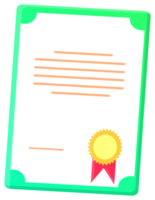 isolated certificate sticker png