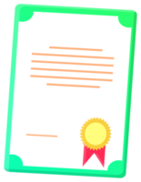 isolato certificato etichetta png