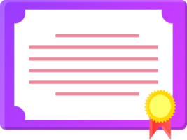 isolated certificate icon png