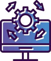Upgrade Desktop Vector Icon Design