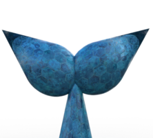 ballena azul color objeto símbolo decoración ornamento mundo fauna silvestre día animal mascota zoo personaje fauna nadar profundo ballena Oceano agua mar pescado ambiente ecología marina mamífero acuático concepto.3d hacer png