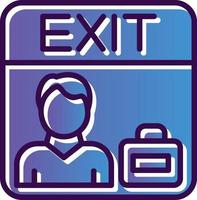 Exit Interview Vector Icon Design