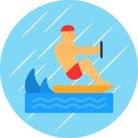 Surfing Vector Icon Design