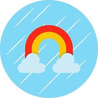 diseño de icono de vector de arco iris