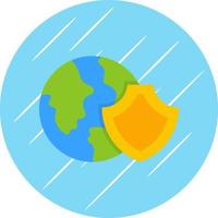 Earth Protection Vector Icon Design