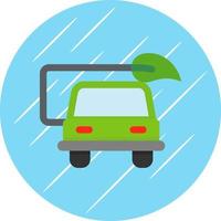 Eco Car Vector Icon Design