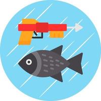 diseño de icono de vector de pesca submarina