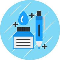 diseño de icono de vector de pluma y tinta