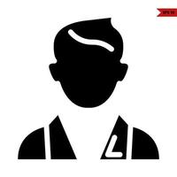 doctor glyph icon vector