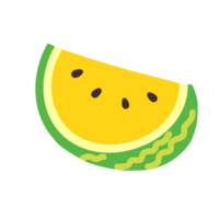 Illustration of yellow watermelon png