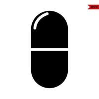 drug glyph icon vector