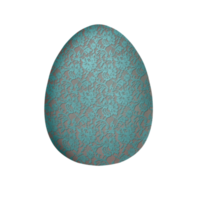 Mint lace Easter egg png