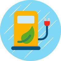 Eco Station Vector Icon Design