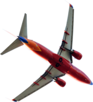 airplane take off cut out on transparent background. png