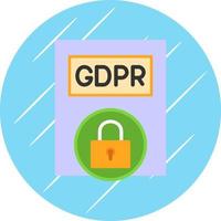 diseño de icono de vector de política gdpr