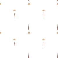 Paintbrush in flat style seamless pattern. School vector print. Hobby concept. Perfect print for giftware or stationery