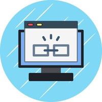 Hyperlink Vector Icon Design