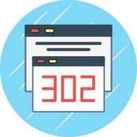 302 Redirect Vector Icon Design