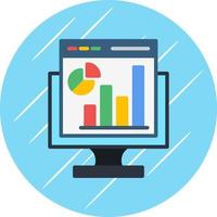 Web Analytics Vector Icon Design