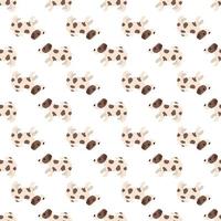 lindos perros jack russell terrier. animales del trasero. vector dibujado a mano de patrones sin fisuras. perfecto para bebés, ropa para niños, diseño de impresión, textil. Fondo blanco.
