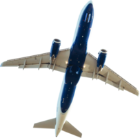 airplane take off cut out on transparent background. png