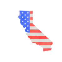 acuarela pintura de California estado mapa. png
