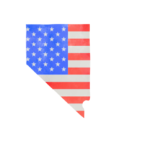 acuarela pintura de Nevada estado mapa. png