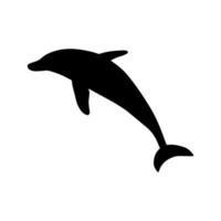 Nautical Dolphin. Sea Underwater animal. Vector illustration