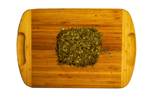 Background of natural green tea with mint, lemon balm, hibiscus and berries. Texture of green tea. Top view, flat lay. png