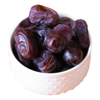 A bowl of sweet black dates png